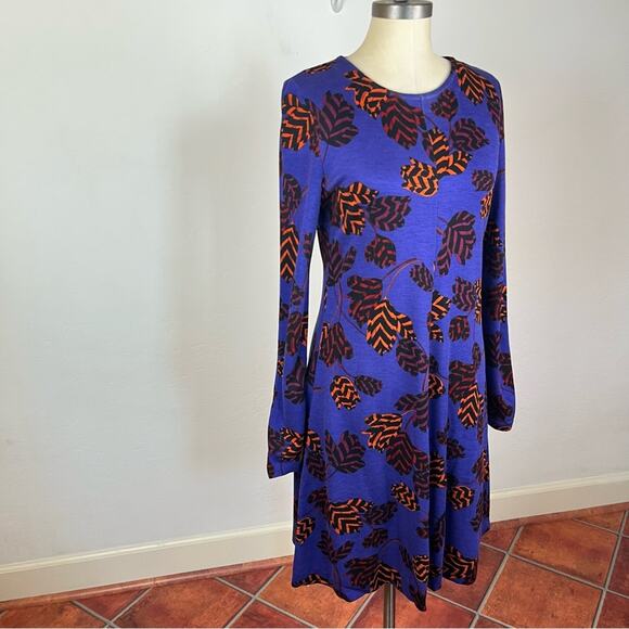 Marc by Marc Jacobs Fall Leaves Long Sleeve Dress - Picture 2 of 7